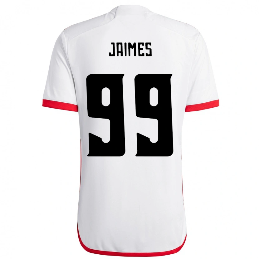 Danxen Mujer Camiseta Sole Jaimes #99 Rojo Negro 2ª Equipación 2025/26 La Camisa