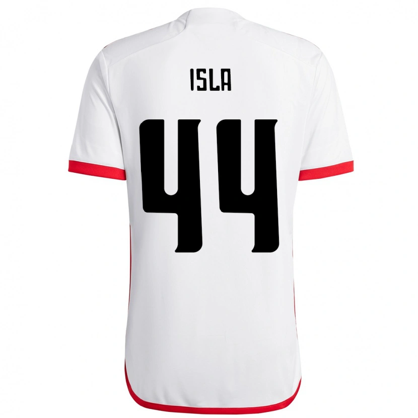 Danxen Mujer Camiseta Mauricio Isla #44 Rojo Negro 2ª Equipación 2025/26 La Camisa