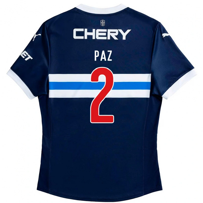 Danxen Mujer Camiseta Nehuen Paz #2 Negro Azul 2ª Equipación 2025/26 La Camisa