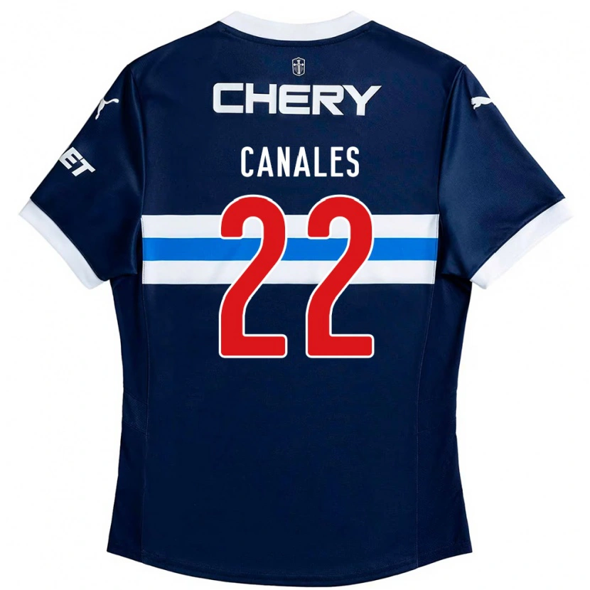 Danxen Mujer Camiseta Alfred Canales #22 Negro Azul 2ª Equipación 2025/26 La Camisa