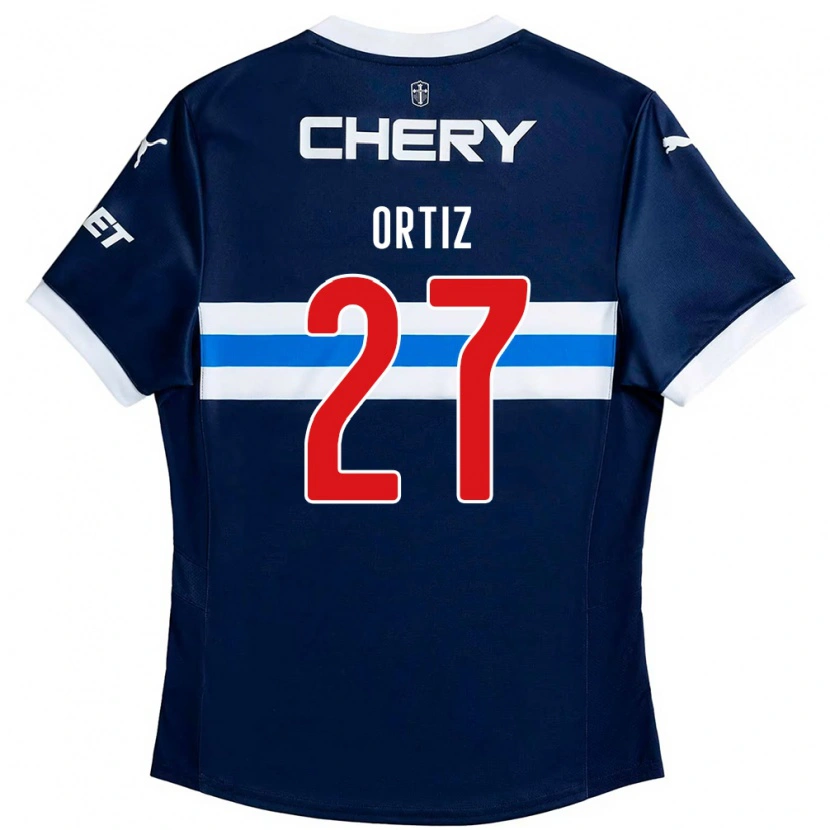 Danxen Mujer Camiseta Jorge Ortiz #27 Negro Azul 2ª Equipación 2025/26 La Camisa