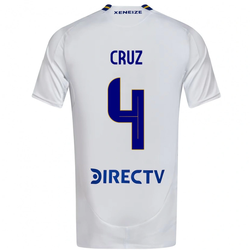 Danxen Mujer Camiseta Julieta Cruz #4 Blanco Azul 2ª Equipación 2025/26 La Camisa
