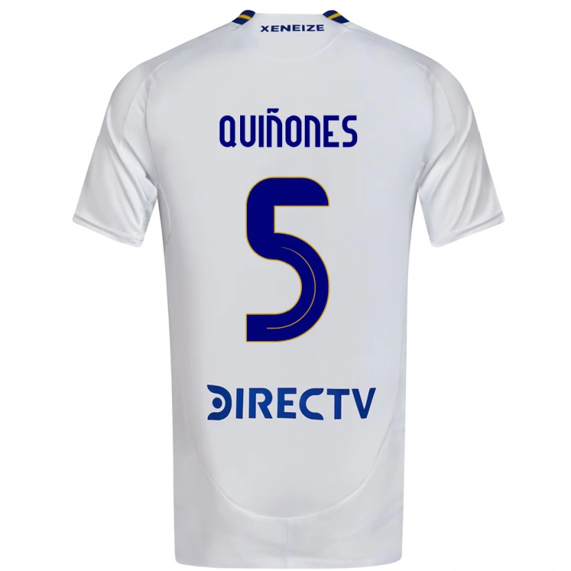 Danxen Mujer Camiseta Florencia Quiñones #5 Blanco Azul 2ª Equipación 2025/26 La Camisa