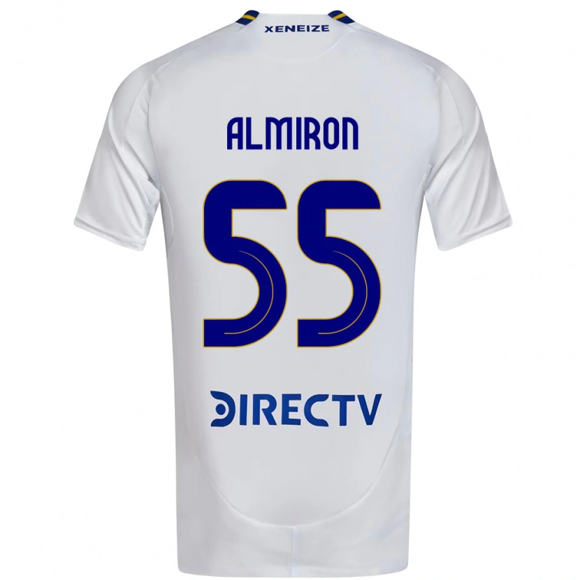 Danxen Mujer Camiseta Ezequiel Almiron #55 Blanco Azul 2ª Equipación 2025/26 La Camisa