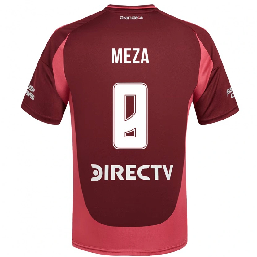 Danxen Mujer Camiseta Maximiliano Meza #8 Blanco Rojo 2ª Equipación 2025/26 La Camisa