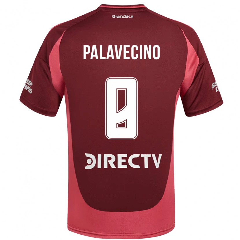 Danxen Mujer Camiseta Agustin Palavecino #8 Blanco Rojo 2ª Equipación 2025/26 La Camisa
