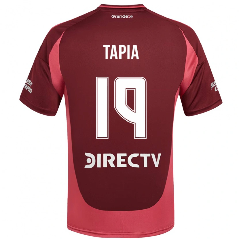 Danxen Mujer Camiseta Gonzalo Tapia #19 Blanco Rojo 2ª Equipación 2025/26 La Camisa
