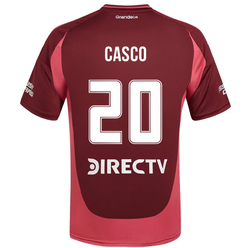 Danxen Mujer Camiseta Milton Casco #20 Blanco Rojo 2ª Equipación 2025/26 La Camisa