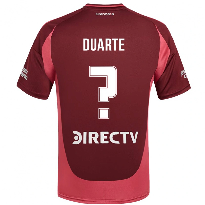 Danxen Mujer Camiseta Luciana Duarte #0 Blanco Rojo 2ª Equipación 2025/26 La Camisa