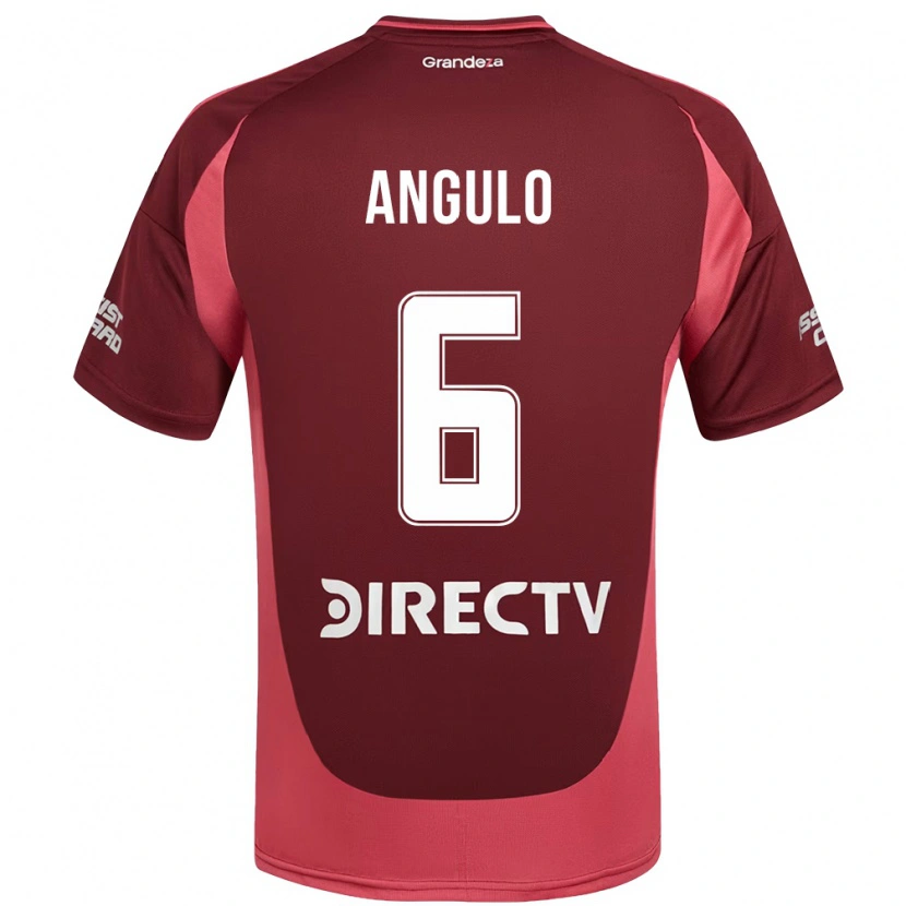 Danxen Mujer Camiseta Tamara Angulo #6 Blanco Rojo 2ª Equipación 2025/26 La Camisa