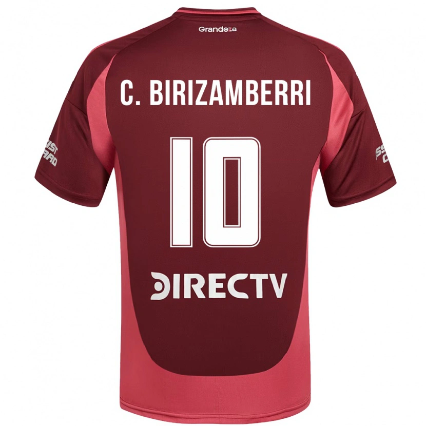 Danxen Mujer Camiseta Carolina Birizamberri #10 Blanco Rojo 2ª Equipación 2025/26 La Camisa