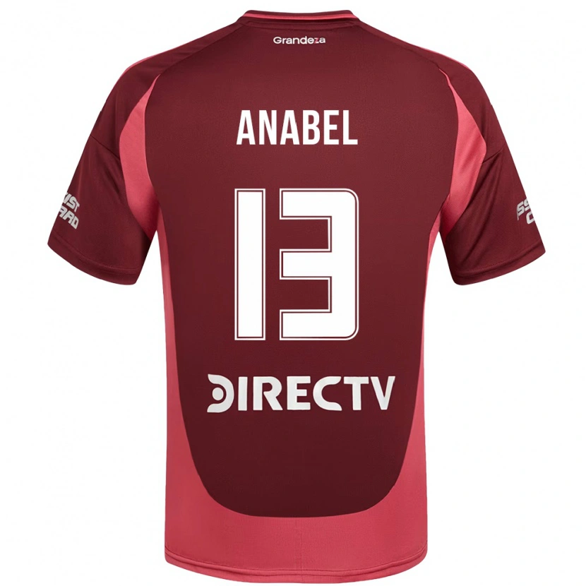 Danxen Mujer Camiseta Giuliana Anabel González Ranzuglia #13 Borgoña Magenta 2ª Equipación 2025/26 La Camisa