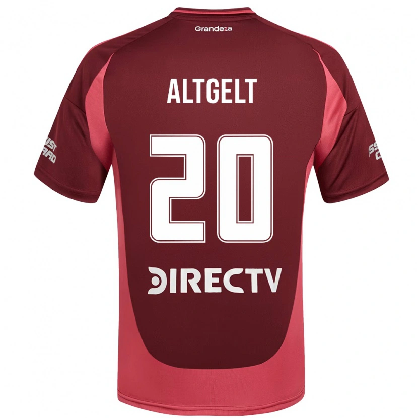 Danxen Mujer Camiseta Francisca Altgelt #20 Blanco Rojo 2ª Equipación 2025/26 La Camisa