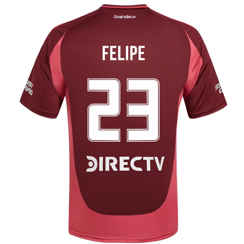 Danxen Mujer Camiseta Laura Felipe #23 Blanco Rojo 2ª Equipación 2025/26 La Camisa