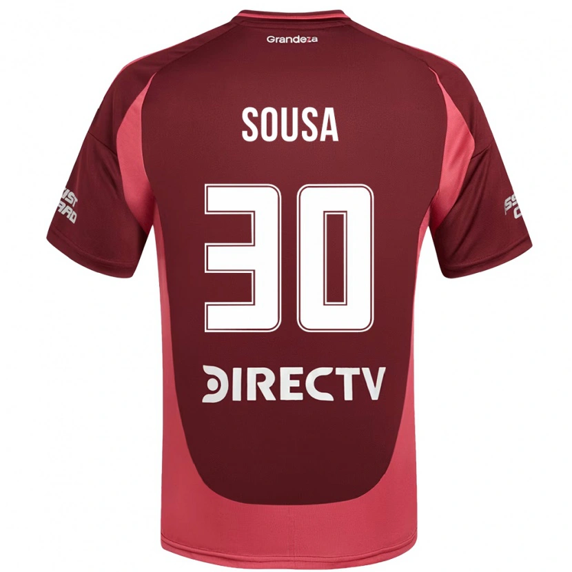 Danxen Mujer Camiseta Ludmila Sousa #30 Blanco Rojo 2ª Equipación 2025/26 La Camisa