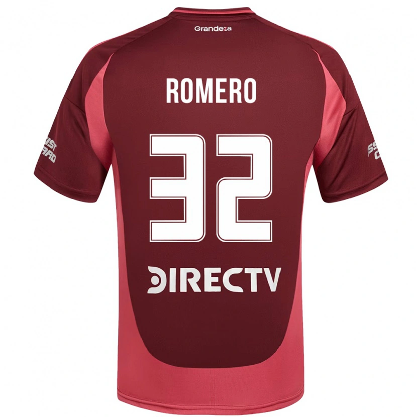 Danxen Mujer Camiseta Julieta Romero #32 Blanco Rojo 2ª Equipación 2025/26 La Camisa