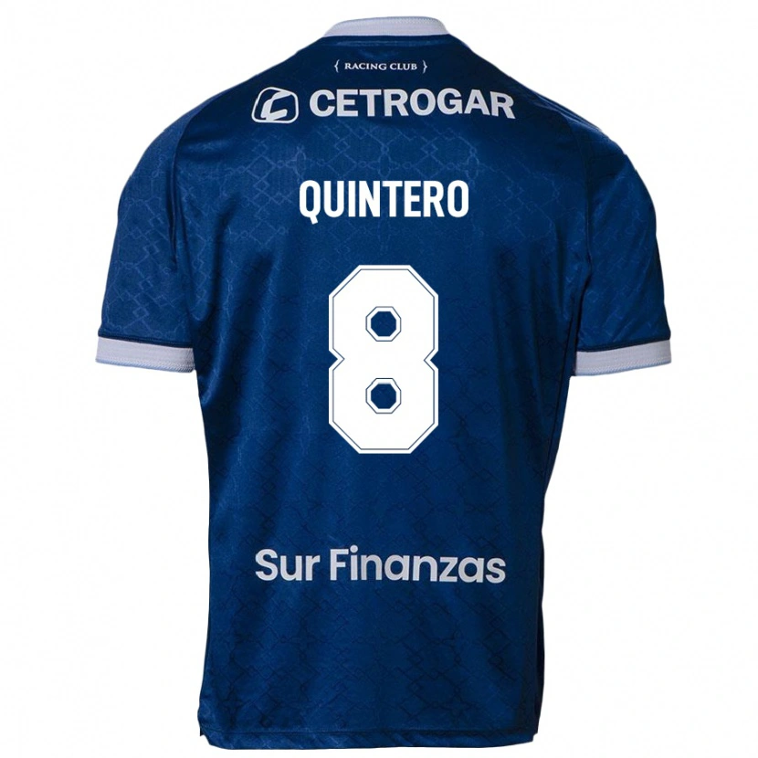 Danxen Mujer Camiseta Juan Fernando Quintero #8 Azul Oscuro 2ª Equipación 2025/26 La Camisa