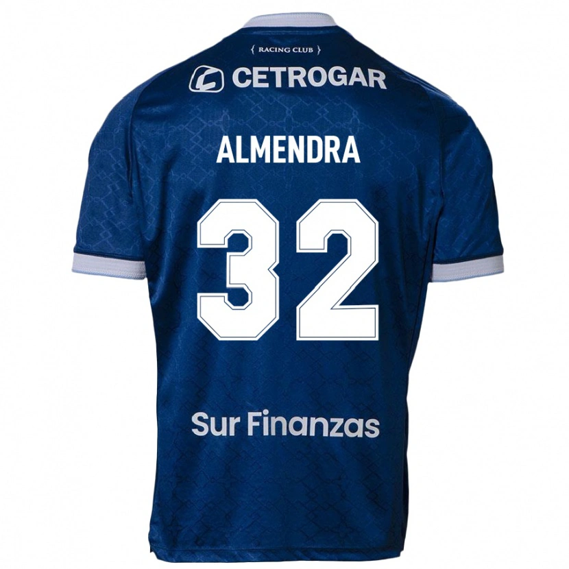 Danxen Mujer Camiseta Agustín Almendra #32 Azul Oscuro 2ª Equipación 2025/26 La Camisa