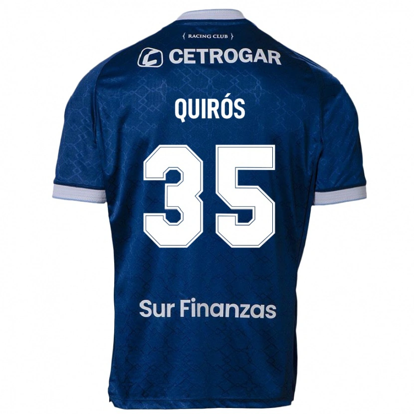 Danxen Mujer Camiseta Santiago Quirós #35 Azul Oscuro 2ª Equipación 2025/26 La Camisa