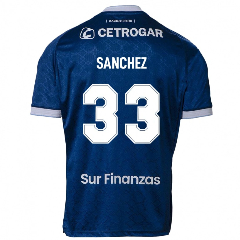 Danxen Mujer Camiseta Sergio Sanchez #33 Azul Oscuro 2ª Equipación 2025/26 La Camisa