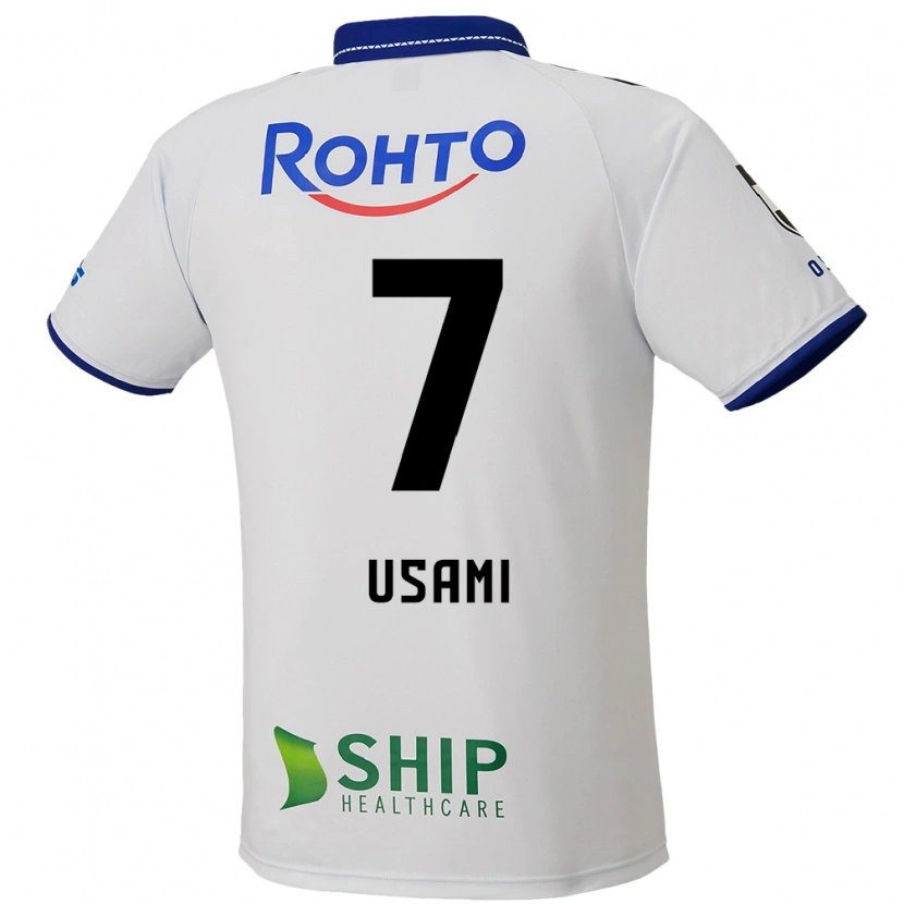 Danxen Mujer Camiseta Takashi Usami #7 Azul Blanco Negro 2ª Equipación 2025/26 La Camisa