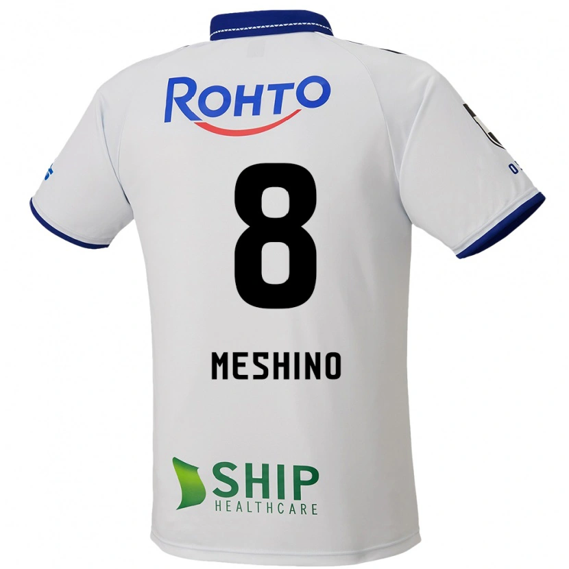 Danxen Mujer Camiseta Ryotaro Meshino #8 Azul Blanco Negro 2ª Equipación 2025/26 La Camisa