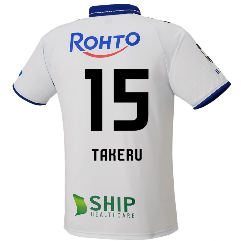 Danxen Mujer Camiseta Takeru Kishimoto #15 Azul Blanco Negro 2ª Equipación 2025/26 La Camisa