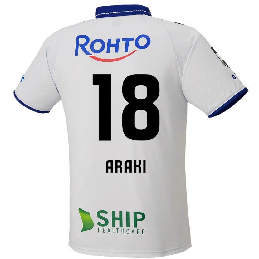 Danxen Mujer Camiseta Rui Araki #18 Azul Blanco Negro 2ª Equipación 2025/26 La Camisa