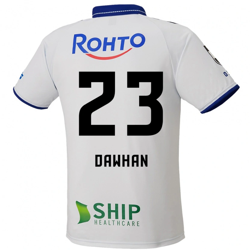 Danxen Mujer Camiseta Dawhan #23 Azul Blanco Negro 2ª Equipación 2025/26 La Camisa