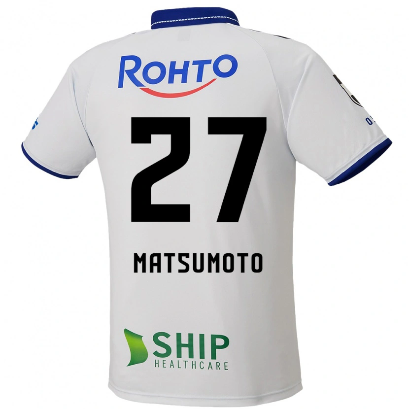 Danxen Mujer Camiseta Kensaku Matsumoto #27 Azul Blanco Negro 2ª Equipación 2025/26 La Camisa