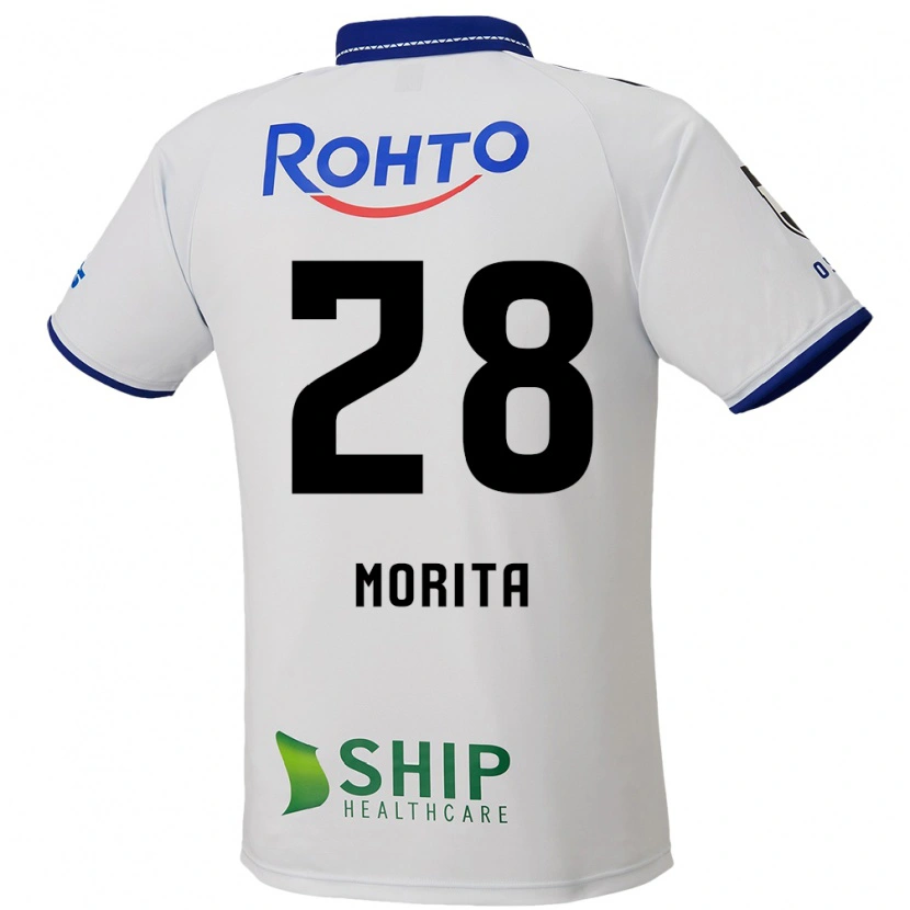 Danxen Mujer Camiseta Masahiro Morita #28 Azul Blanco Negro 2ª Equipación 2025/26 La Camisa