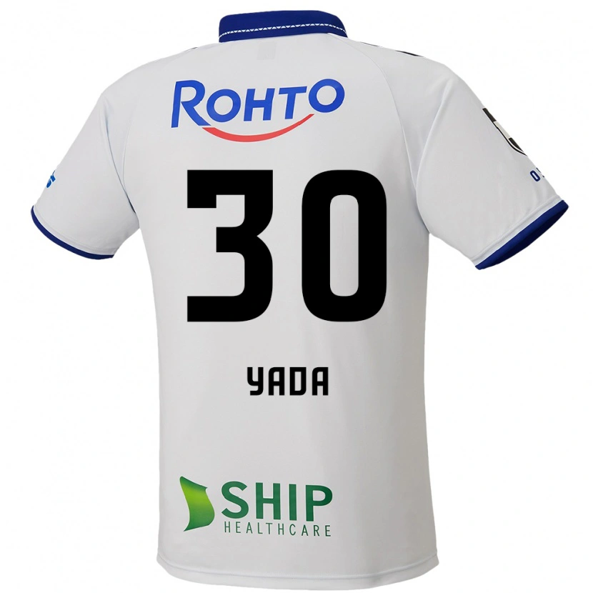Danxen Mujer Camiseta Yukito Yada #30 Azul Blanco Negro 2ª Equipación 2025/26 La Camisa