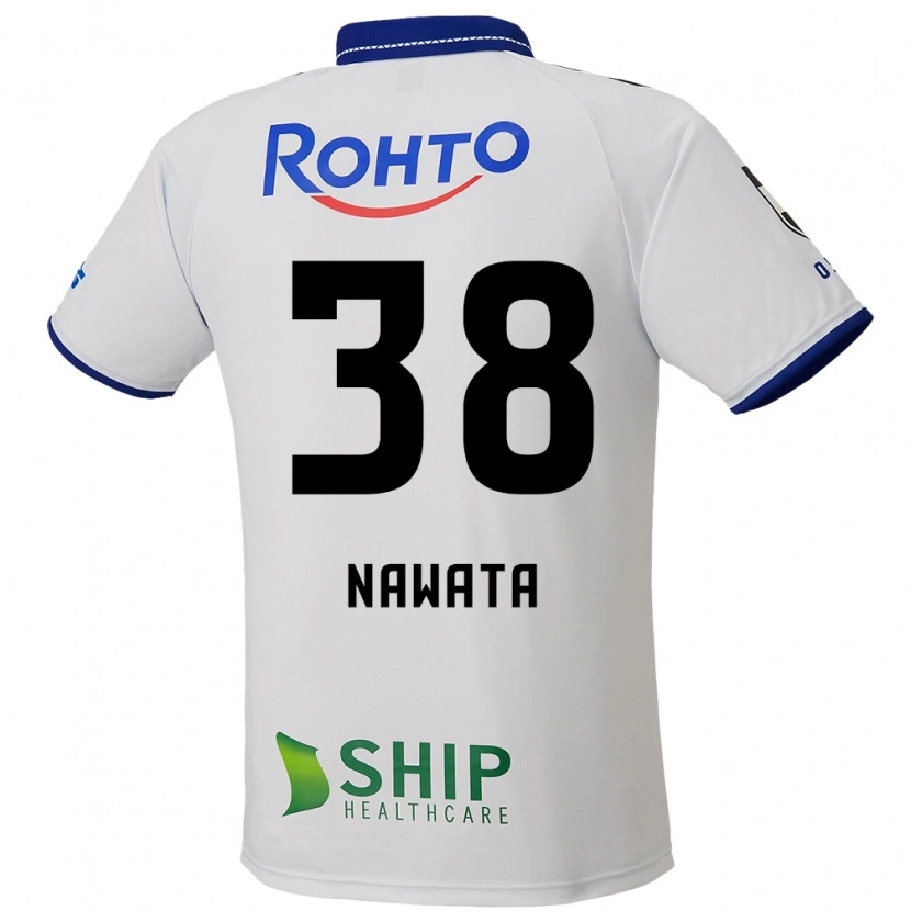 Danxen Mujer Camiseta Gaku Nawata #38 Azul Blanco Negro 2ª Equipación 2025/26 La Camisa