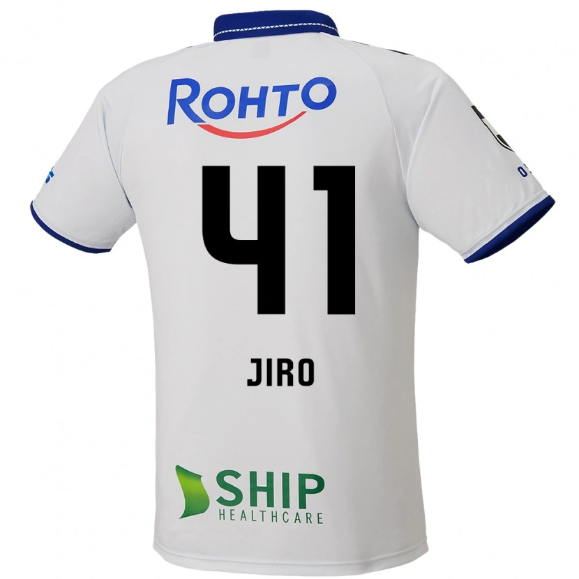 Danxen Mujer Camiseta Jiro Nakamura #41 Azul Blanco Negro 2ª Equipación 2025/26 La Camisa