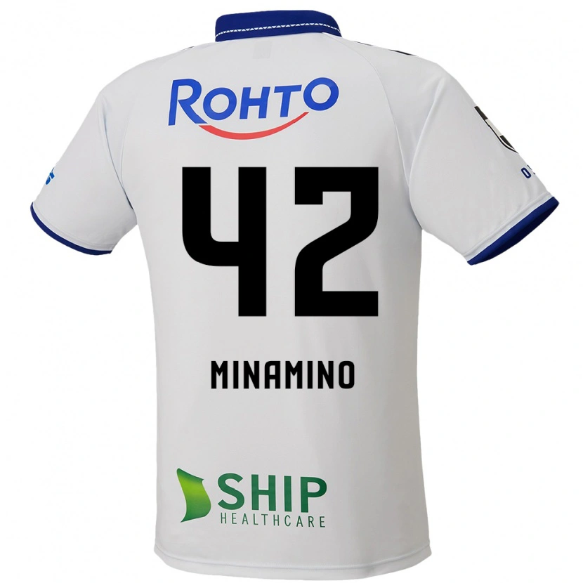 Danxen Mujer Camiseta Harumi Minamino #42 Azul Blanco Negro 2ª Equipación 2025/26 La Camisa