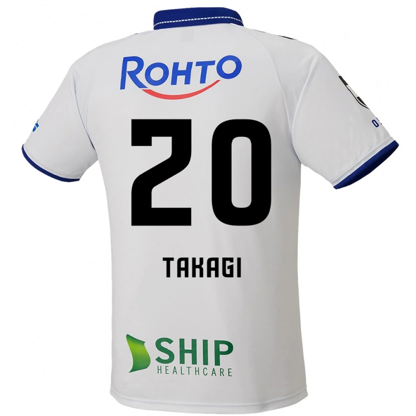 Danxen Mujer Camiseta Daisuke Takagi #20 Azul Blanco Negro 2ª Equipación 2025/26 La Camisa