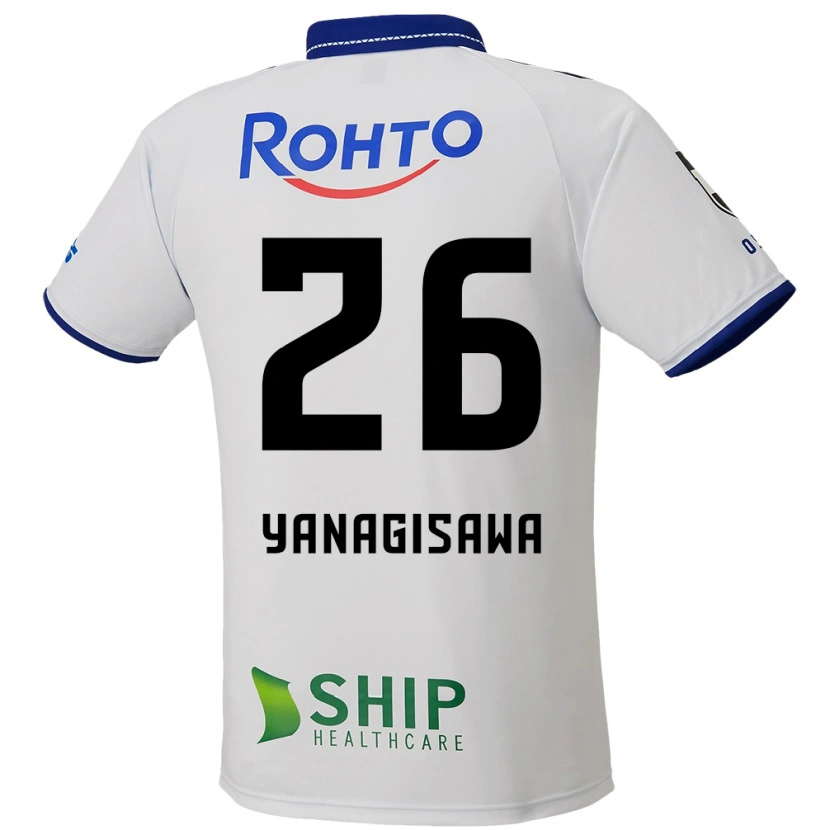 Danxen Mujer Camiseta Ko Yanagisawa #26 Azul Blanco Negro 2ª Equipación 2025/26 La Camisa