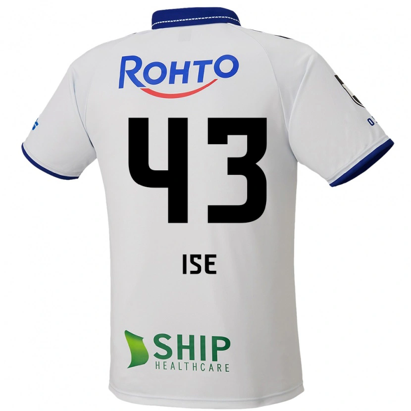Danxen Mujer Camiseta Ko Ise #43 Azul Blanco Negro 2ª Equipación 2025/26 La Camisa