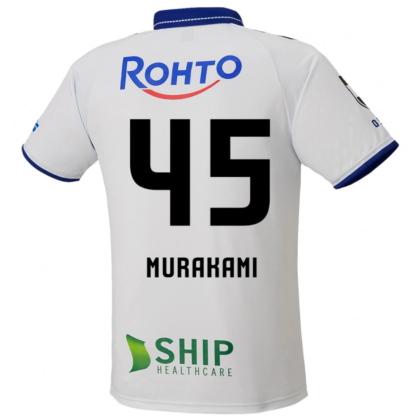 Danxen Mujer Camiseta Keishi Murakami #45 Azul Blanco Negro 2ª Equipación 2025/26 La Camisa