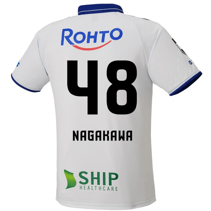 Danxen Mujer Camiseta Kanta Nagakawa #48 Azul Blanco Negro 2ª Equipación 2025/26 La Camisa