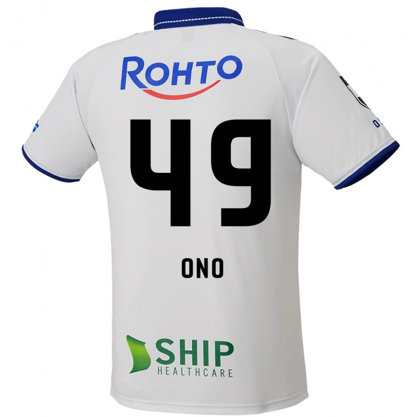 Danxen Mujer Camiseta Shinri Ono #49 Azul Blanco Negro 2ª Equipación 2025/26 La Camisa