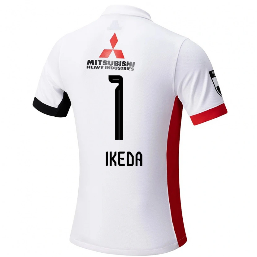Danxen Mujer Camiseta Sakiko Ikeda #1 Rojo Blanco 2ª Equipación 2025/26 La Camisa