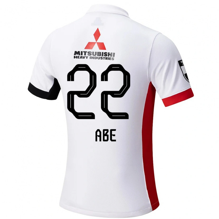 Danxen Mujer Camiseta Yuki Abe #22 Rojo Blanco 2ª Equipación 2025/26 La Camisa
