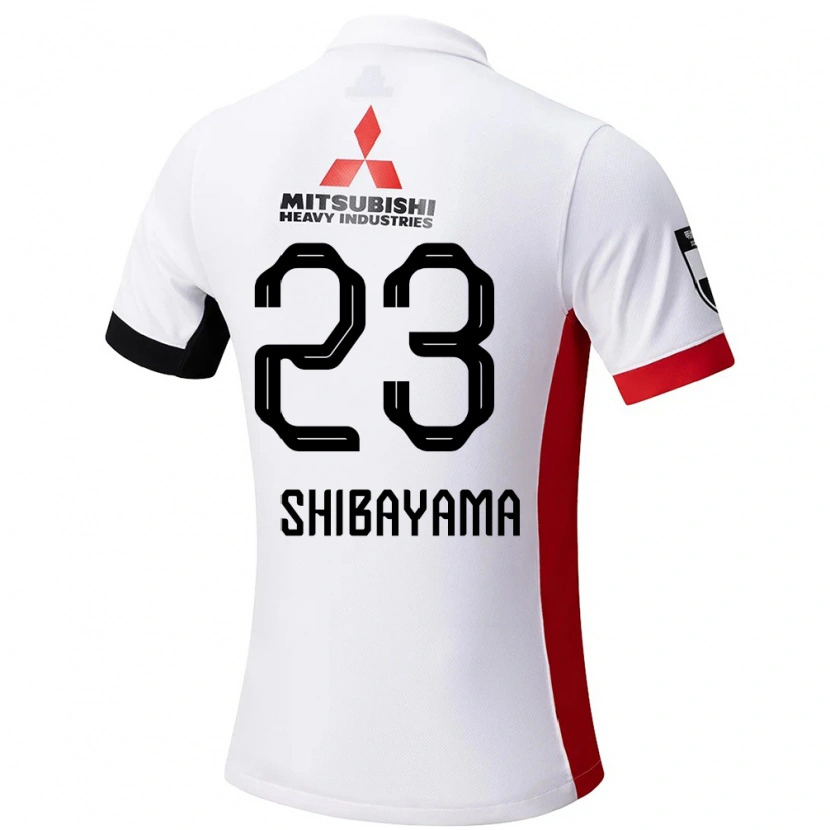 Danxen Mujer Camiseta Fumina Shibayama #23 Rojo Blanco 2ª Equipación 2025/26 La Camisa