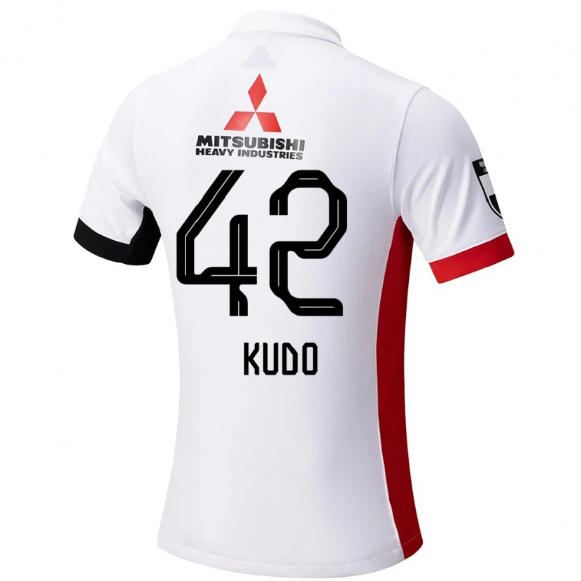 Danxen Mujer Camiseta Kota Kudo #42 Rojo Blanco 2ª Equipación 2025/26 La Camisa