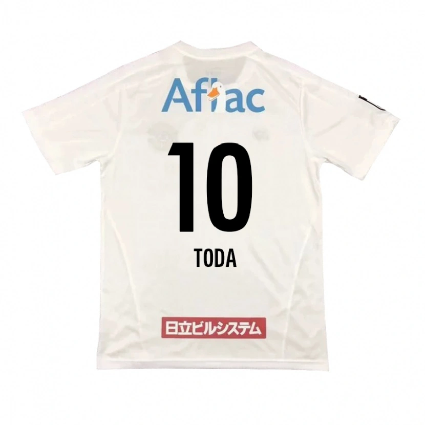 Danxen Mujer Camiseta Masato Toda #10 Negro Amarillo 2ª Equipación 2025/26 La Camisa