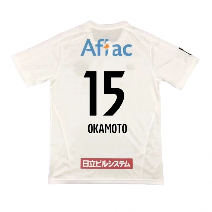 Danxen Mujer Camiseta Ryoji Okamoto #15 Negro Amarillo 2ª Equipación 2025/26 La Camisa