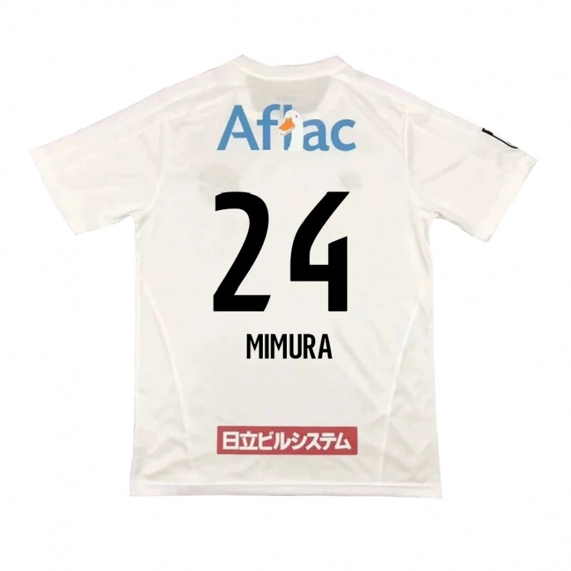 Danxen Mujer Camiseta Kaname Mimura #24 Negro Amarillo 2ª Equipación 2025/26 La Camisa