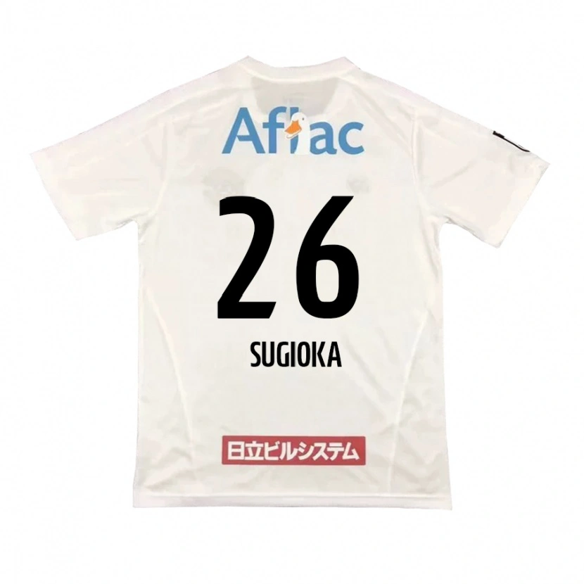Danxen Mujer Camiseta Daiki Sugioka #26 Negro Amarillo 2ª Equipación 2025/26 La Camisa