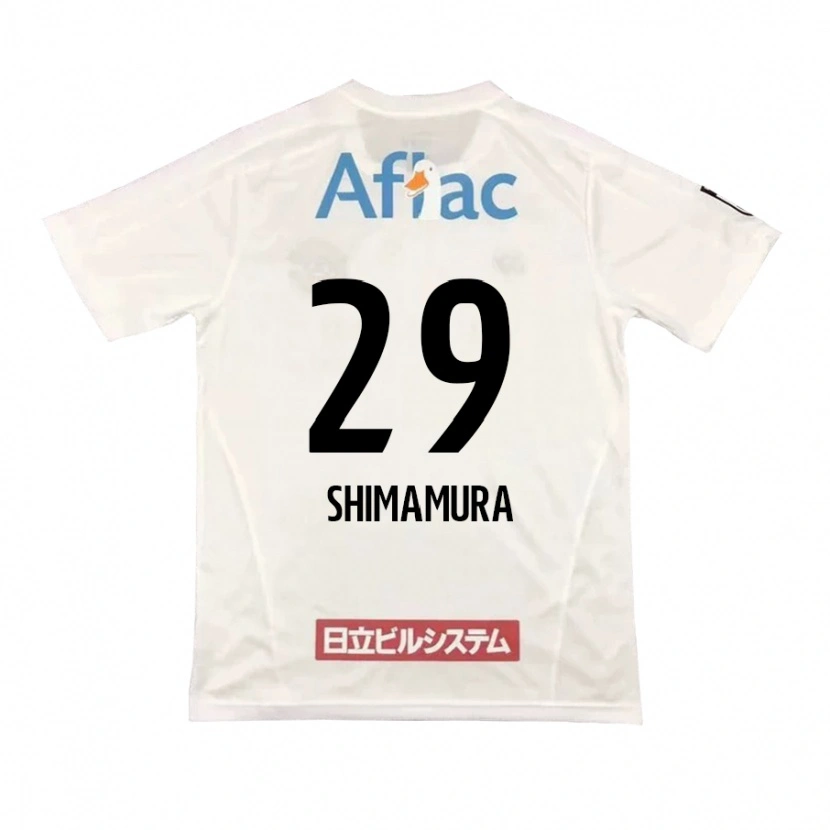 Danxen Mujer Camiseta Takuya Shimamura #29 Negro Amarillo 2ª Equipación 2025/26 La Camisa